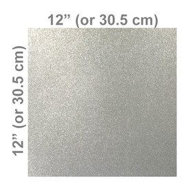 Silver Glitter Cardstock (10 Sheets, 300 gsm) Silver Cardstock 12x12 Cardstock Paper Colored Cardstock (Silver)