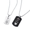 ATLVXJL Luminous necklace for couple matching necklace for couples stainless