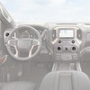 CheroCar Radio AC Knobs Cover Center Console for Chevy Silverado