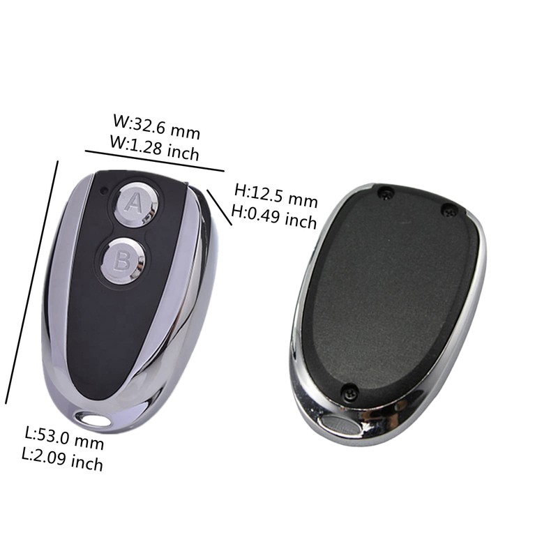 Krawnxin Handheld Transmitter Compatible with Hörmann Ecostar RSE 2 RSC