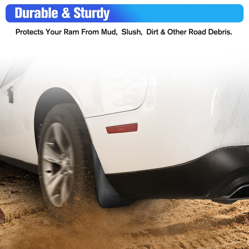 LitMiRaCle Guardabarros para salpicaduras, compatible con Dodge Challenger 2015-2023, juego