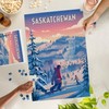 Lantern Press 1000 Piece Jigsaw Puzzle, Saskatchewan, Shred The Gnar,