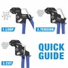 IWISS Metal Zip Tie Gun - Durable Tensioning & Cutting
