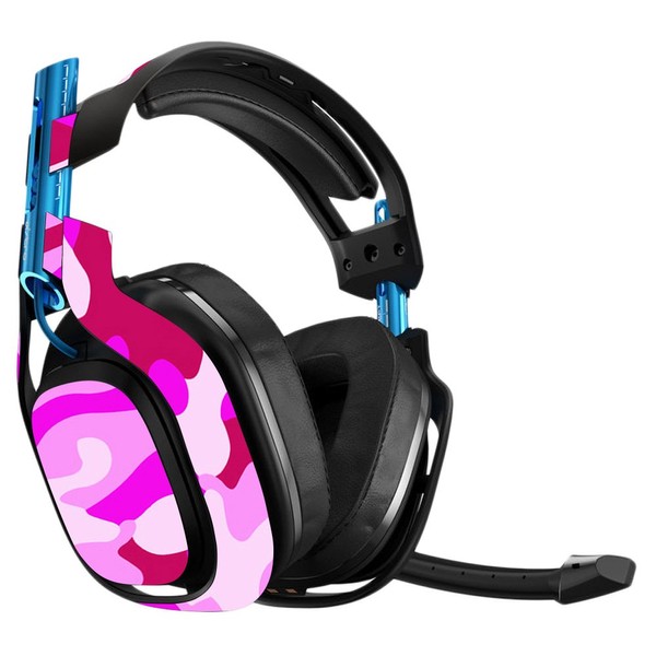 MightySkins Skin Compatible with Astro A50 Gaming Headset - Pink