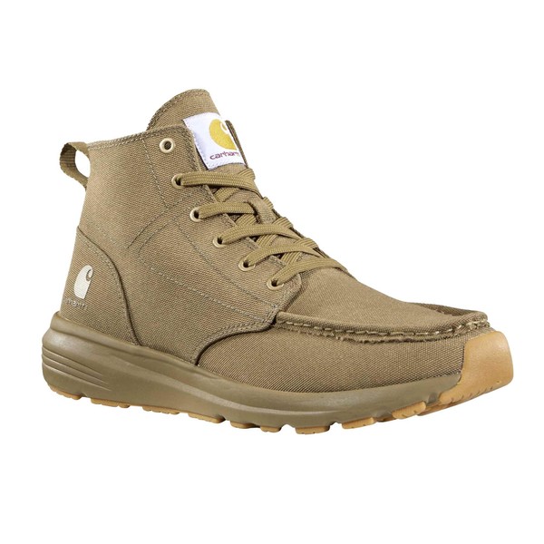 Carhartt Men's Haslett Moc Toe Canvas Chukka, Khaki - 11