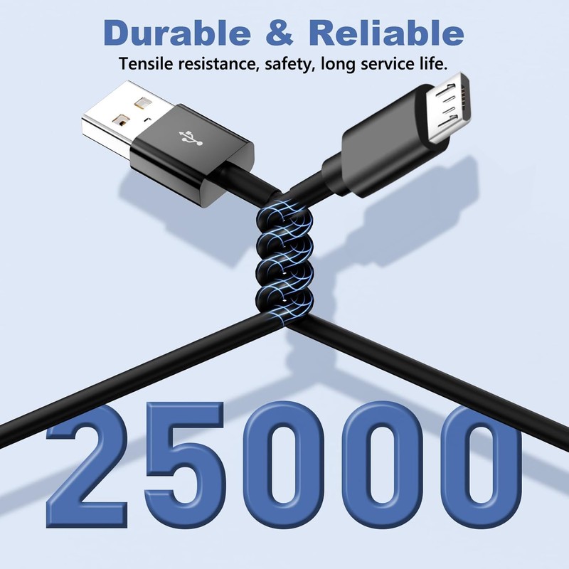Micro USB Cable Roku Power Cord Replacement 5V 2A Charging