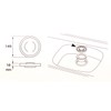 三栄 Faucet "Drain" Soft Palate PC Drain Lid ph653 °F