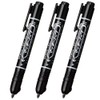 Zebra Permanent Markers, Macky Knock, Fine Point, Black, Pack of
