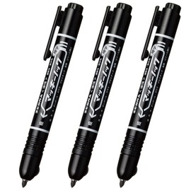 Zebra Permanent Markers, Macky Knock, Fine Point, Black, Pack of 3, P-YYSS6-BK3-AZ