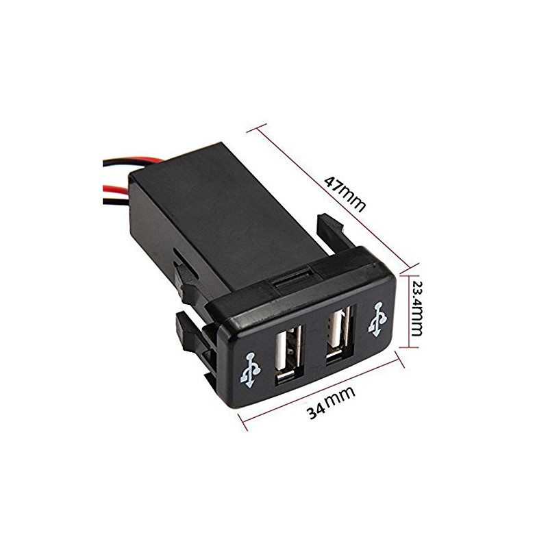 2 USB Ports, USB Connection Communication Panel, Power Socket, Smartphone