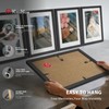 KissNow 11x17 Picture Frame 5 Pack, Black Solid Wood Poster