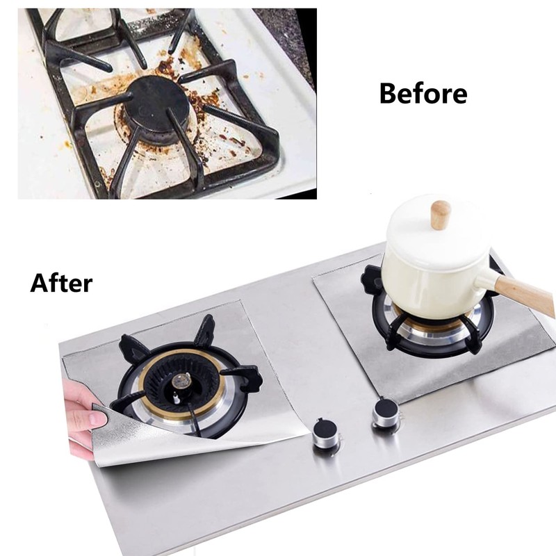 Gas Stove Burner Covers 10 Pack- XZSUN 0.2mm Double Thickness