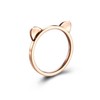 18k Rose Gold Plated Titanium Cat Ears Ring Cat Shape