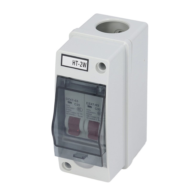 Distribution Box IP65 Waterproof 2 Way Flame Retardant MCB C