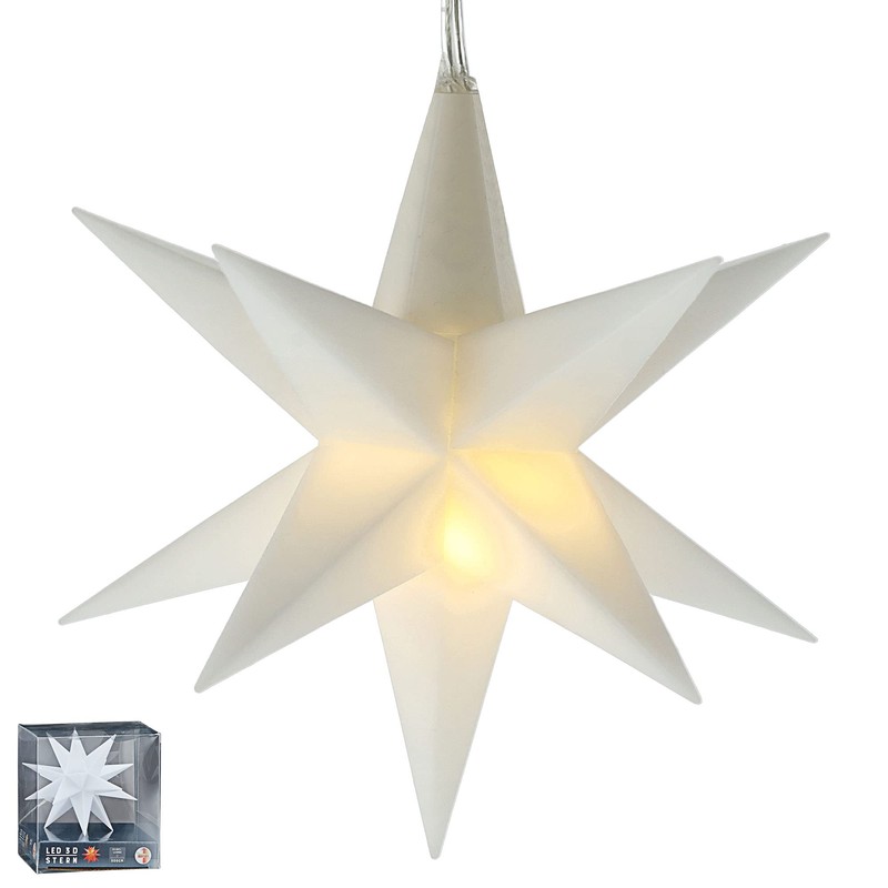 Cepewa Luminous Star 3D White 12 Prongs for Hanging |