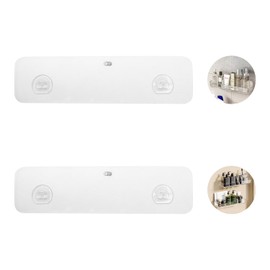 Diesisa 2 Pack Shower Caddy Adhesive for Replacement, Strong and Durable Adhesive Shelf, No Drilling Hang Walls Adhesive Bathroom Shelves(for Long and Big Shelf 10.5 * 2.8 inch