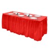 Party Essentials Plastic Table Skirt, 1-Count, 29" W x 8'