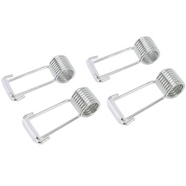 Door Bump Spring Closer, Scratch Resistant Hinge Accessories, Easy Installation, 4 Pieces Spring Hinge Door Closer Stainless Steel for Kitchen Doors, silver