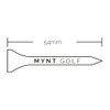 MYNT Premium 100% Natural Hardwood Golf Tees | Includes Wiederverschliessbarem
