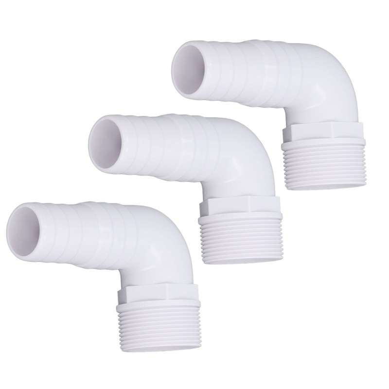 3Pcs Elbow Adapter Connector 90 Degree Fitting for Hayward SPX1105Z3