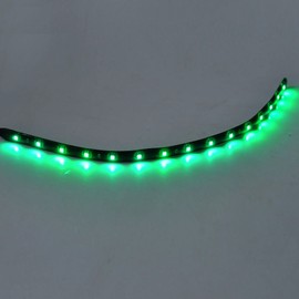 E Support 5Pcs Green 12v 15 Led 30cm Car Flexible Waterproof Underbody Light Strip Pack of 8