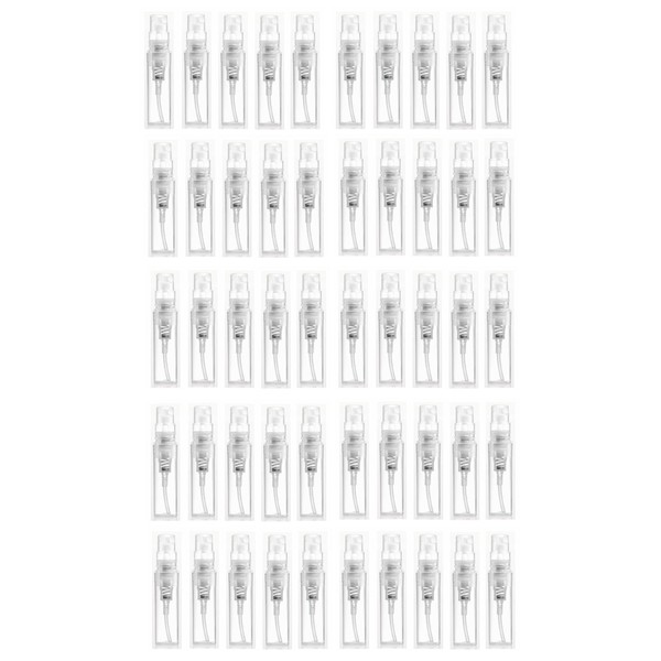 Morezmore M00536x10 50pc Small Spray Bottles Refillable Empty Perfume Atomizer