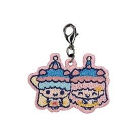 Minoda B01C3164 Tamagotchi x Sanrio Characters Mini Charm, Yuni Marchi x Little Twin Stars