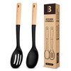 Silicone Cooking Spoons, Great for Scooping Sides and Serving Hearty