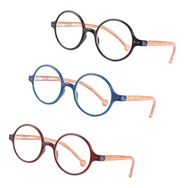 Women Reading Glasses Men Readers Retro Round Eyeglasses Blue Light Blocking Glasses 1.5
