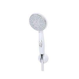 Camco RV/Marine Shower Head Kit | Conserve Water with Convenient On/Off Switch | Ergonomically Designed | White (43714)