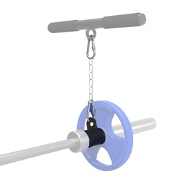 T Bar Row Platform with Chain T-Bar Row Handle Eyelet Landmine Attachment Fits 2" Olympic Bar Ideal for Back Shoulder Core Muscles and Bent Over Exercises