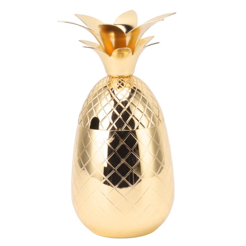 Cocktail Shaker Pineapple Shape Stainless Steel Polished Smooth Surface 500ml