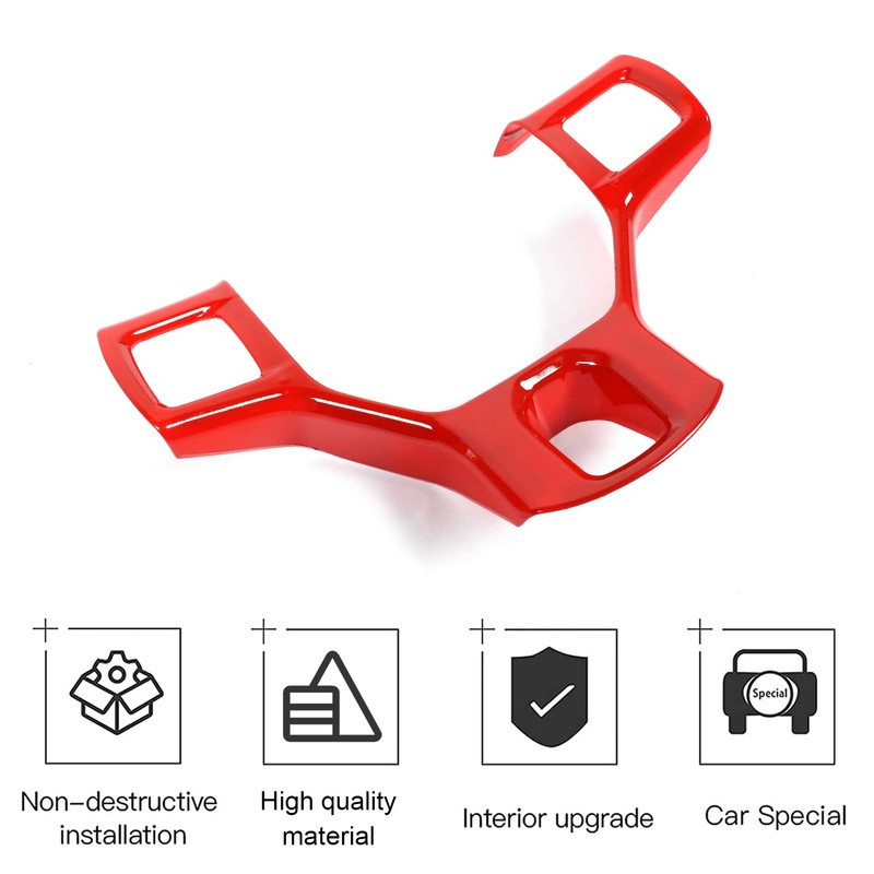 CheroCar for Dodge RAM Steering Wheel Cover Trim Interior Decoration