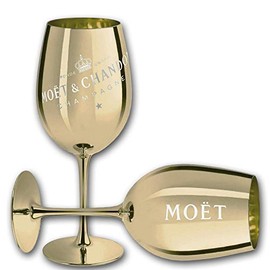 Moët & Chandon Moet & Chandon Imperial Champagne Real Glass Ibiza (Gold), 1 Glass