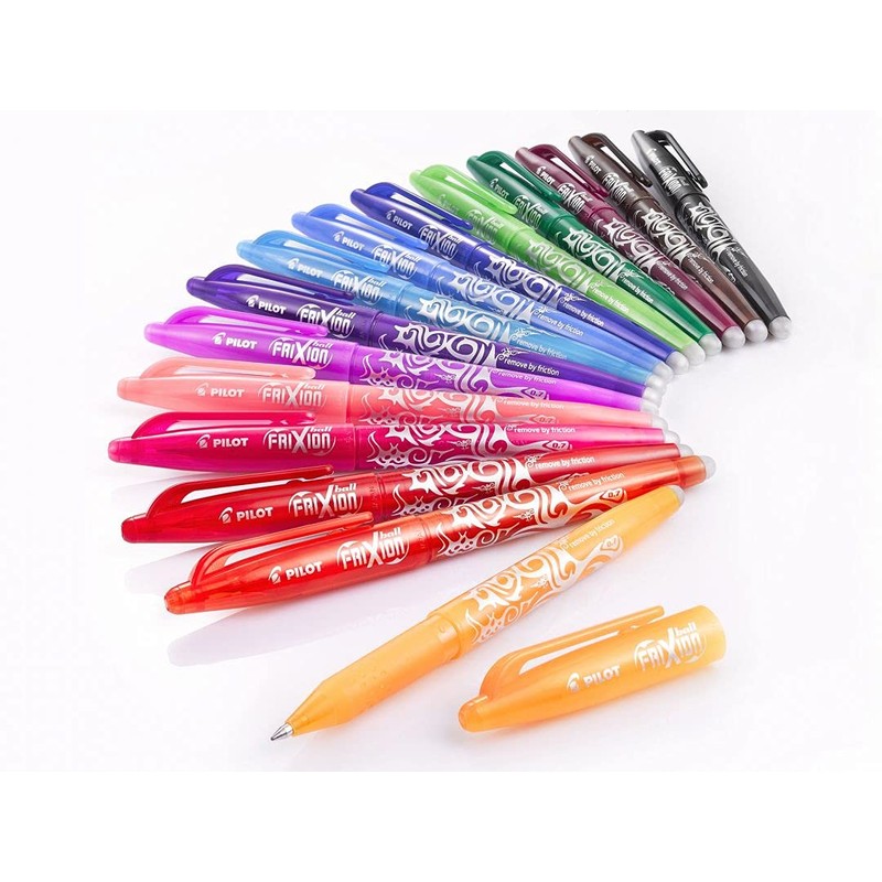 Pilot Frixion Erasable Rollerball 0.7mm Tip, 2 Blue/1 Red/1 Green/1