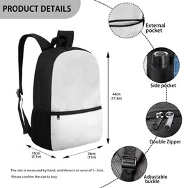 HUGS IDEA Funny Cat Print 3Set School Backpack for Girls Boys Kids Preschool Backpacks Kindergarten Bookbag with Lunch Box Pencil Case 3 in 1