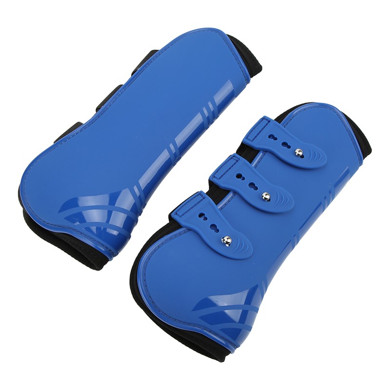 2pcs Horse Front Leg Boots PU Shell Horse Tendon Boots