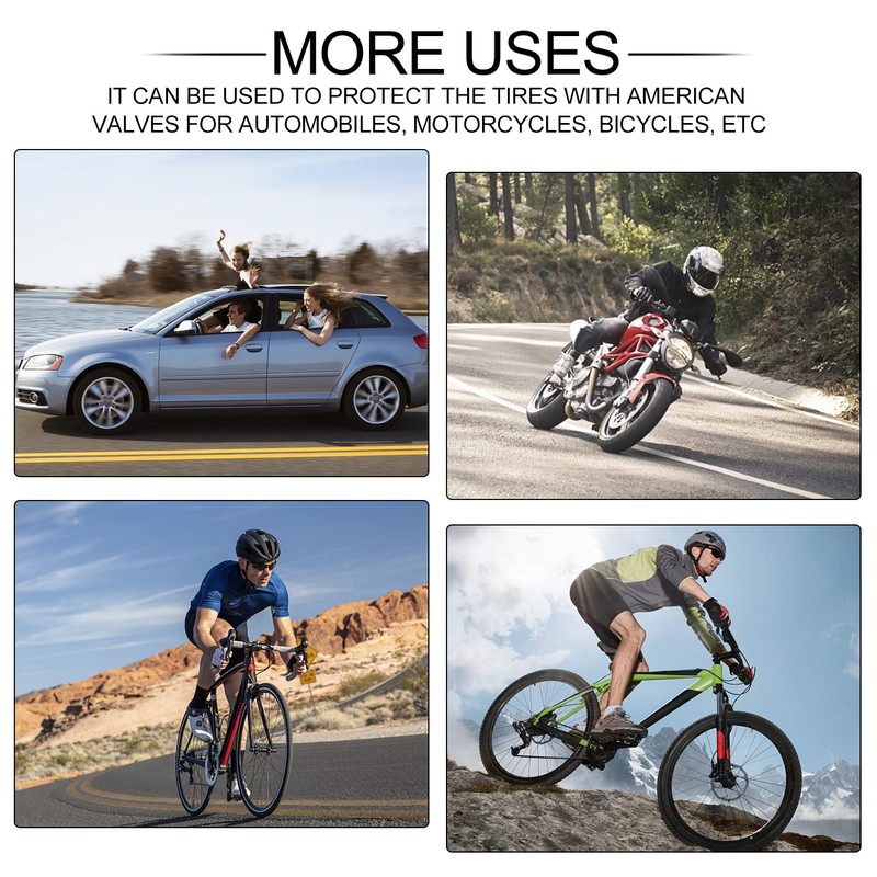 EKIND Bicycle Valve Dice (Pack of 5, Black)