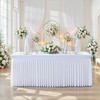 Little Funny 2 Pack White Spandex Tablecloth for 6 Foot