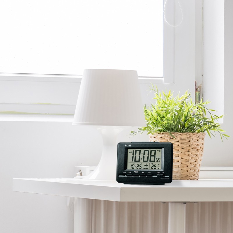 Seiko Digital RC Alarm Clock with Calendar & Temperature Display,