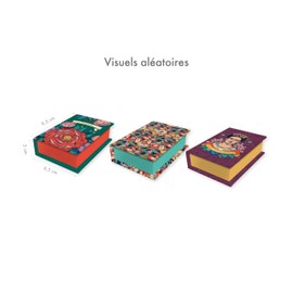Clairefontaine Frida Kahlo 116232C Storage Box Small and Rectangular 9.5 x 6.5 x 3 cm Assorted Designs Pack of 1