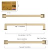 Amerdeco 10 Pack Brushed Brass Cabinet Pulls 7 Inch Hole