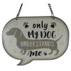 Tin Sign Only My Dog Understands Me 17 x 13