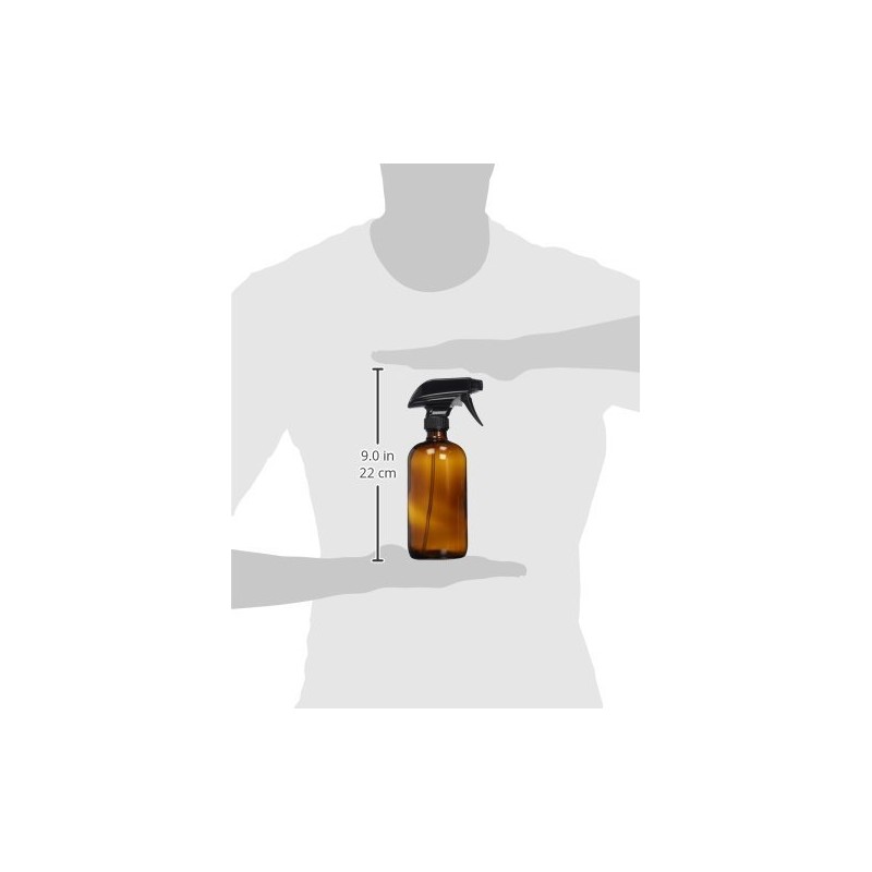 Sally's Organics 16oz Amber Glass Spray Bottle for Thieves Cleaner,