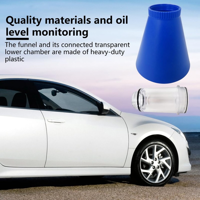 Zafina-UP 2025 Latest Engine Locking Oil Funnel with Threaded Oil