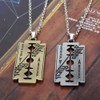 Feidiao Music Band Judas Priest Necklace Razor Blade Shape Pendant