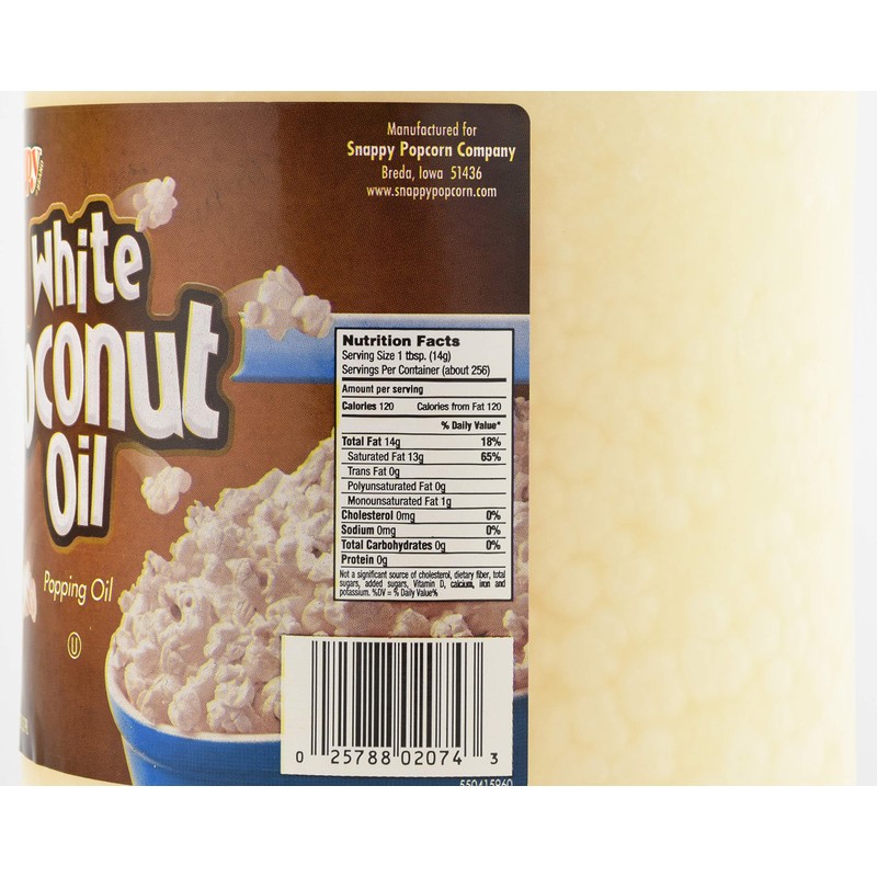 Snappy White Coconut Oil, 1 Gallon