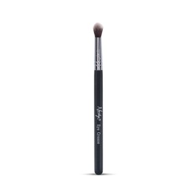 Nanshy Eye Crease Makeup Brush Vegan Synthetic Bristles Black Wooden Handle