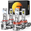 forenner 9005+H11 Fog Lights Combo 70000LM, 2024 Newest HB3 H9