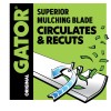 For Kubota Gator Blades for Kubota RCK54P-227Z, RCK54P-321Z, ZD221, ZG227,